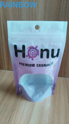 Adapté aux besoins du client tenez les sacs de tirette stratifiés par papier aluminium de nourriture avec la fenêtre claire