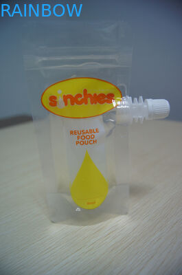 L'emballage imperméable réutilisable de poche de bec tiennent la poche zip-lock d'aliment pour bébé avec le bec