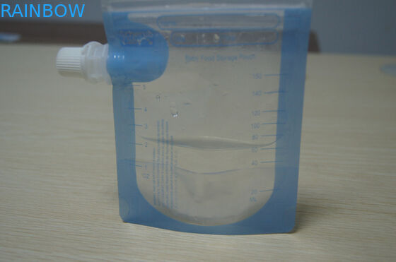 Le double zip-lock transparent réutilisable BPA libèrent la poche de bec de nourriture