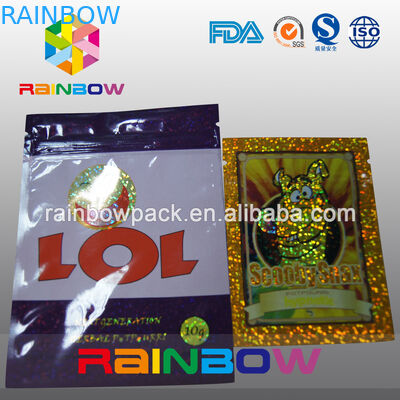 L'emballage de l'encens 4g/10g/zip-lock de fines herbes adaptés aux besoins du client de pot-pourri met en sac