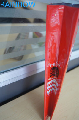 Sacs de café latéraux adaptés aux besoins du client de papier d'aluminium de gousset avec la valve, vert rouge