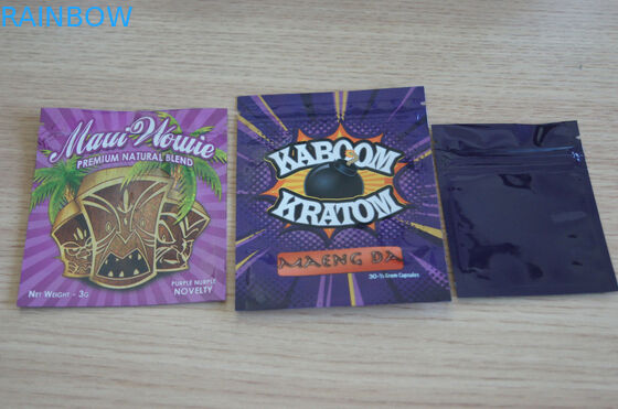 sac zip-lock de poudre de 3g Xxx Kratom/sac de fines herbes d'emballage encens de Kratom