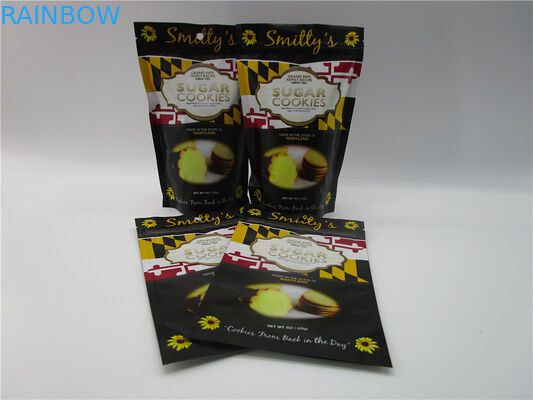 L'emballage rescellable de sac de casse-croûte de catégorie comestible, 8oz tiennent des sacs d'emballage de casse-croûte déjouent rayé