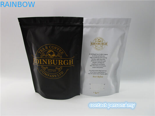 Tenez les sachets en matière plastique de café empaquetant, sacs de café de papier d'aluminium dégazant la valve