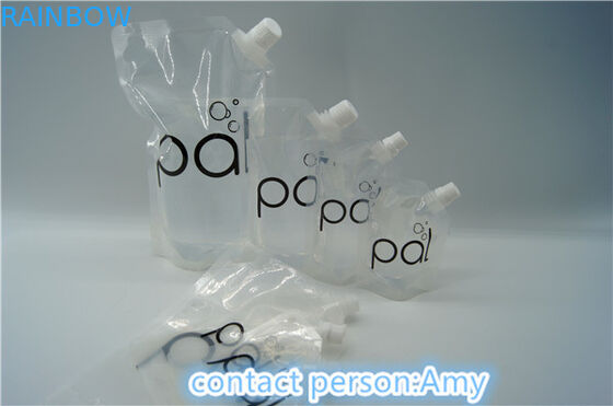 Double ANIMAL FAMILIER biodégradable d'emballage de poche de bec de la tirette 200ml/NY/PE