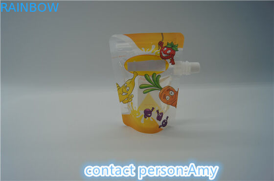 Empaquetage de poche de bec d'impression de serrure de fermeture éclair de jus de FDA écologique