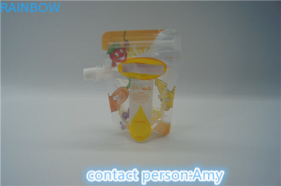 Empaquetage de poche de bec d'impression de serrure de fermeture éclair de jus de FDA écologique