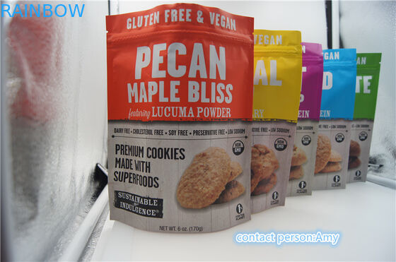 biscuit promotionnel de chocolat de 2017 nouvelles conceptions empaquetant la poche de fromage de bag/10oz avec la tirette