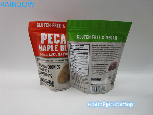 Impression promotionnelle faite sur commande de gravure d'emballage de sac de casse-croûte de biscuit de chocolat