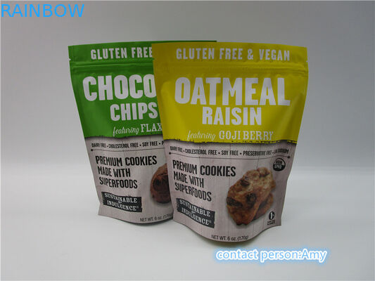 Impression promotionnelle faite sur commande de gravure d'emballage de sac de casse-croûte de biscuit de chocolat