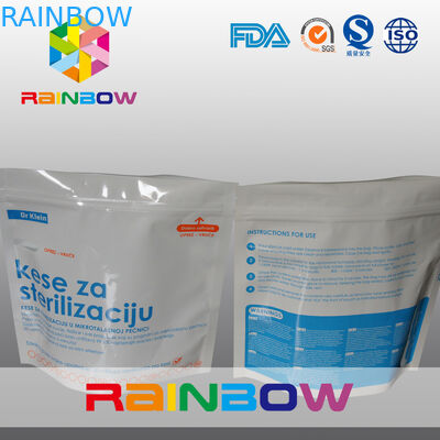 Standd matériel stratifié vers le haut de sac de poche de stérilisateur de micro-onde avec le zip-lock pour le sachet à micro-ondes de biberon/tirette