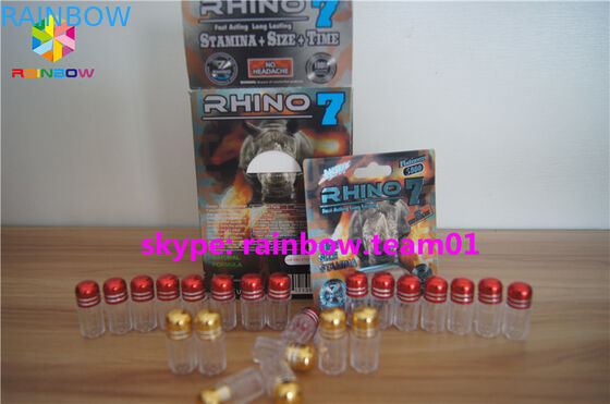 Bouteilles de pilule en plastique adaptées aux besoins du client de balle, bouteilles en plastique de médecine avec le chapeau en métal