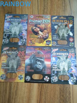 Les pilules masculines d'amélioration dégagent des matériaux du papier d'emballage de boursouflure/pp