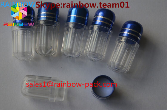 les petites pilules de sexe de conteneur de capsule de forme de pilule capsulent la caisse de capsule pour la bouteille de pilule d'amélioration d'emballage de pilule du rhinocéros 7