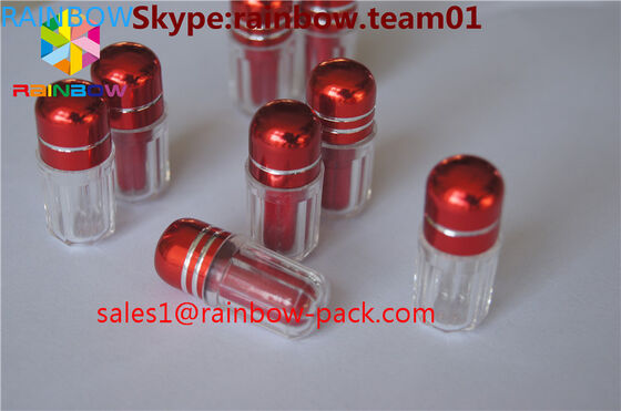 les bouteilles de pilule en plastique à vendre le dick de conteneurs de capsul ont formé les conteneurs bleus de capsule de bouteille hexagonaux et la forme octogonale