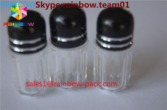 les bouteilles de pilule en plastique à vendre le dick de conteneurs de capsul ont formé les conteneurs bleus de capsule de bouteille hexagonaux et la forme octogonale