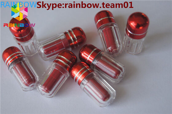 le plastique vide capsule la boursouflure rhino7 de chapeau en métal et le rhinocéros 25 capsules vides de plastique de capsules vides de couleur capsulent la caisse