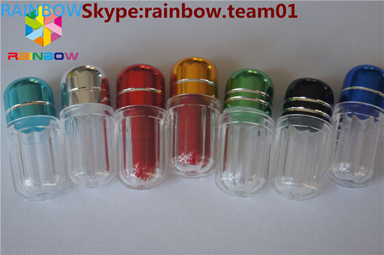 le plastique vide capsule la boursouflure rhino7 de chapeau en métal et le rhinocéros 25 capsules vides de plastique de capsules vides de couleur capsulent la caisse