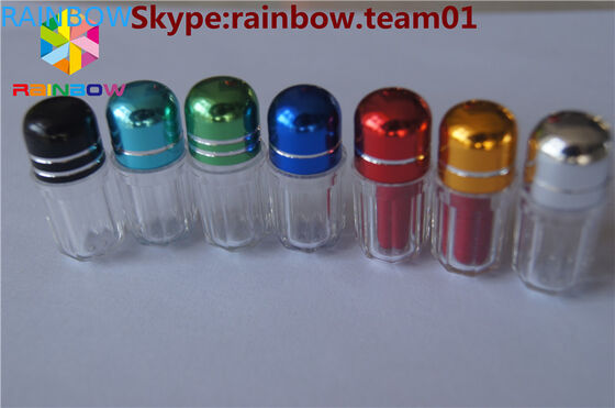capsules en plastique vides contenant des pilules boîtier de capsule boîtier de forme de capsule contenant une forme hexagonale bouteille de capsule