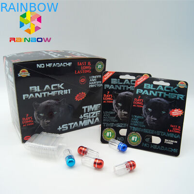 le petit sexe femelle marque sur tablette des bouteilles avec la bouteille de capsule d'emballage de pilule de sexe de chapeau en métal avec l'emballage imprimé de capsule de sexe de chapeau