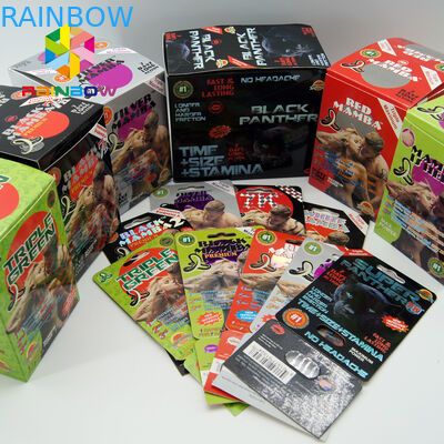 le petit sexe femelle marque sur tablette des bouteilles avec la bouteille de capsule d'emballage de pilule de sexe de chapeau en métal avec l'emballage imprimé de capsule de sexe de chapeau