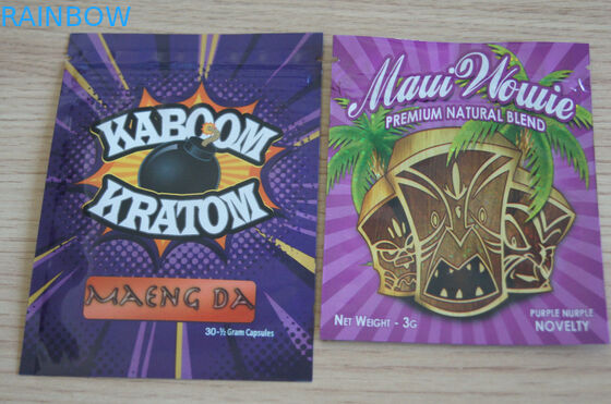 1G 3g 4g 5g sacs de 10 grammes de l'emballage de fines herbes d'encens, petit sac zip-lock d'épice