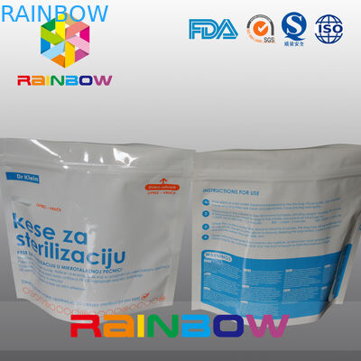 Sachets en matière plastique de stérilisateur réutilisable de micro-onde empaquetant des sacs, tenant la poche avec la tirette