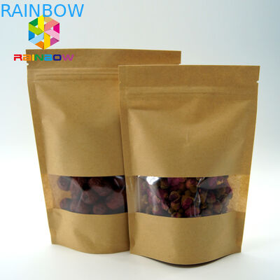 Les sacs à thé clairs de fenêtre empaquetant/rescellables tiennent des poches pour la nourriture