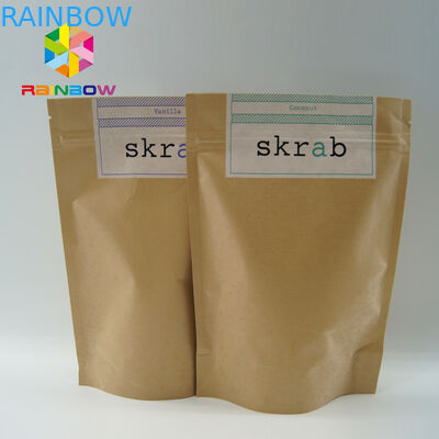 Le papier d'aluminium rayé par biens tiennent l'emballage de sac pour la nourriture, écologique