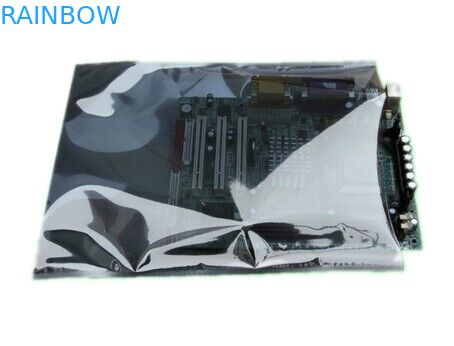 Nylon transparent/à moitié transparent de grand anti sac statique de serrure argentée de fermeture éclair