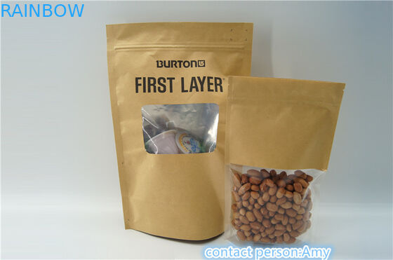 Zip-lock rescellables de papier d'emballage tiennent des poches/poches d'emballage alimentaire