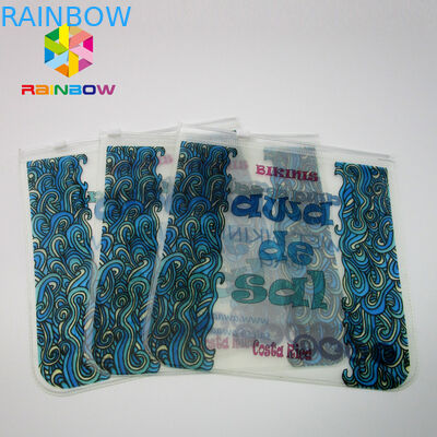 Vêtements de bain faits sur commande emballant des sacs de tirette de bikini de PVC