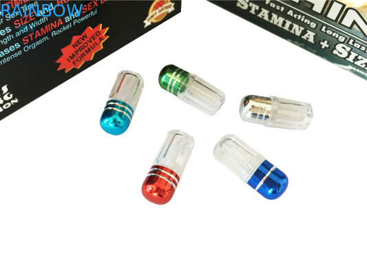 Le rhinocéros rouge 69 capsules d'élargissement de pénis cognent les bouteilles en plastique de médecine de pilules de balle/sexe