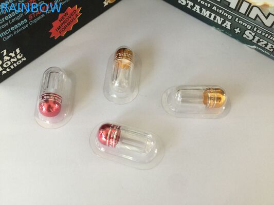 Le rhinocéros rouge 69 capsules d'élargissement de pénis cognent les bouteilles en plastique de médecine de pilules de balle/sexe