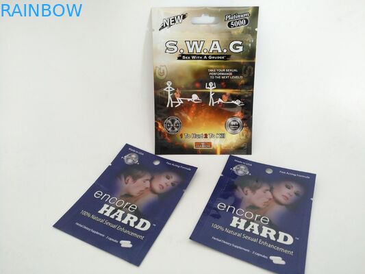 Poche d'aluminium de médecine de Tablette empaquetant les sacs en stratifié étanches à l'humidité de pilule d'aluminium de Mylar