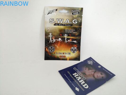 3 entailles latérales de larme de sacs de poche d'emballage de pilule de joint pour la poudre dure de capsule de bis