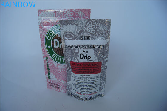 L'impression faite sur commande tiennent des sacs d'emballage de paquet de Vape avec l'entaille de tirette/larme