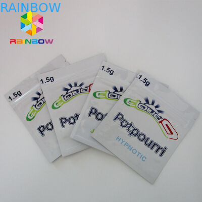 La pilule masculine d'amélioration met en sac 3 - emballage plat de poche de fermeture éclair latérale de joint avec le trou de coup