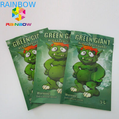 La pilule masculine d'amélioration met en sac 3 - emballage plat de poche de fermeture éclair latérale de joint avec le trou de coup