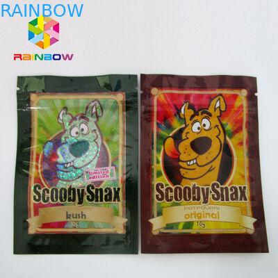 La pilule masculine d'amélioration met en sac 3 - emballage plat de poche de fermeture éclair latérale de joint avec le trou de coup