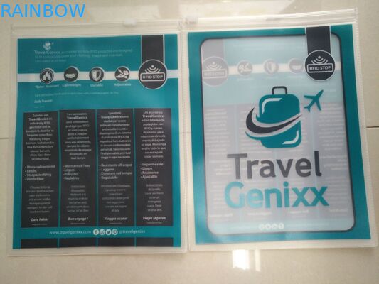 Le sachet en plastique transparent clair de PVC pour des vêtements de bain/a givré le sac humide de bikini d'EVA