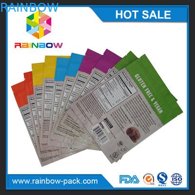 250g le papier d'aluminium Mylar de impression mat tiennent les biscuits zip-lock empaquetant le sac de poche