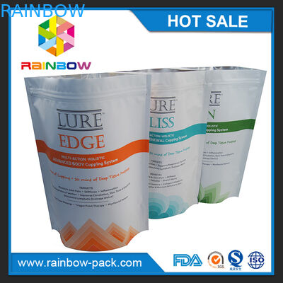 La matte a adapté l'impression aux besoins du client de logo tiennent la poche zip-lock avec le gousset inférieur