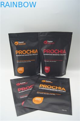 Matt a imprimé le sac à poudre en aluminium de protéine de lactalbumine/papier d'aluminium tiennent des poches de tirette