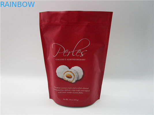 la coutume de 250g 500g a imprimé la catégorie comestible mate tiennent des sacs d'emballage de protéine de lactalbumine de serrure de fermeture éclair d'aluminium