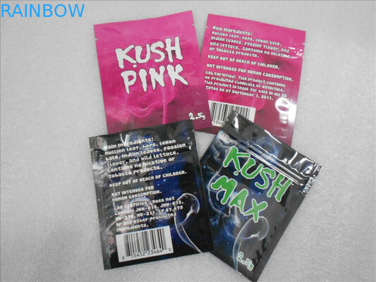 Encens de fines herbes rêveur de la Californie empaquetant le sachet chimique de la pilule THC de poches plates de tirette