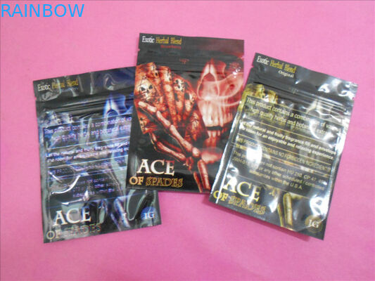 Encens de fines herbes rêveur de la Californie empaquetant le sachet chimique de la pilule THC de poches plates de tirette