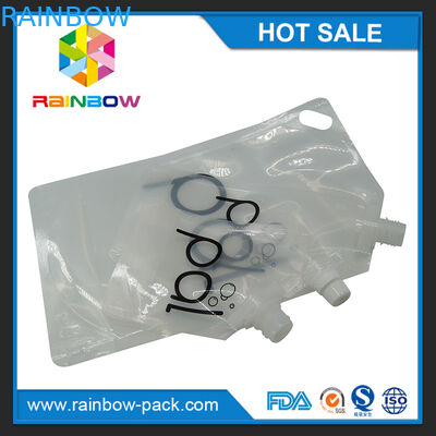 4oz/8oz/16oz transparents tiennent la poche de vin avec le bec libre de BPA