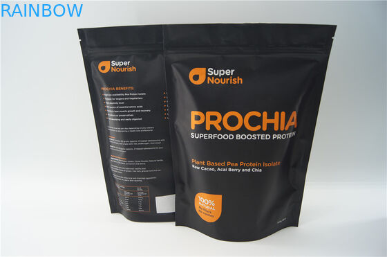 sac de papier de Brown emballage de sac d'emballage alimentaire de tirette d'OEM de 600g 1kg avec la fenêtre/tirette