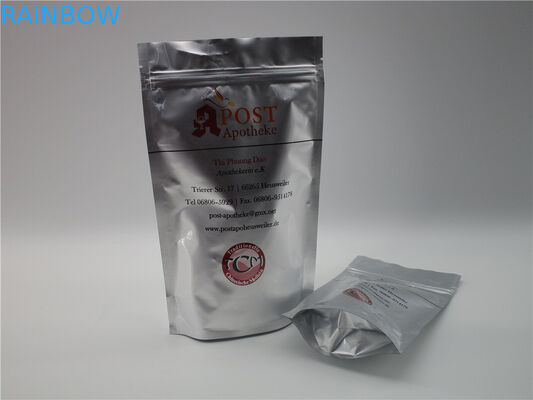 sac de papier de Brown emballage de sac d'emballage alimentaire de tirette d'OEM de 600g 1kg avec la fenêtre/tirette